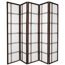 5 Panel Cross Room Divider Screen